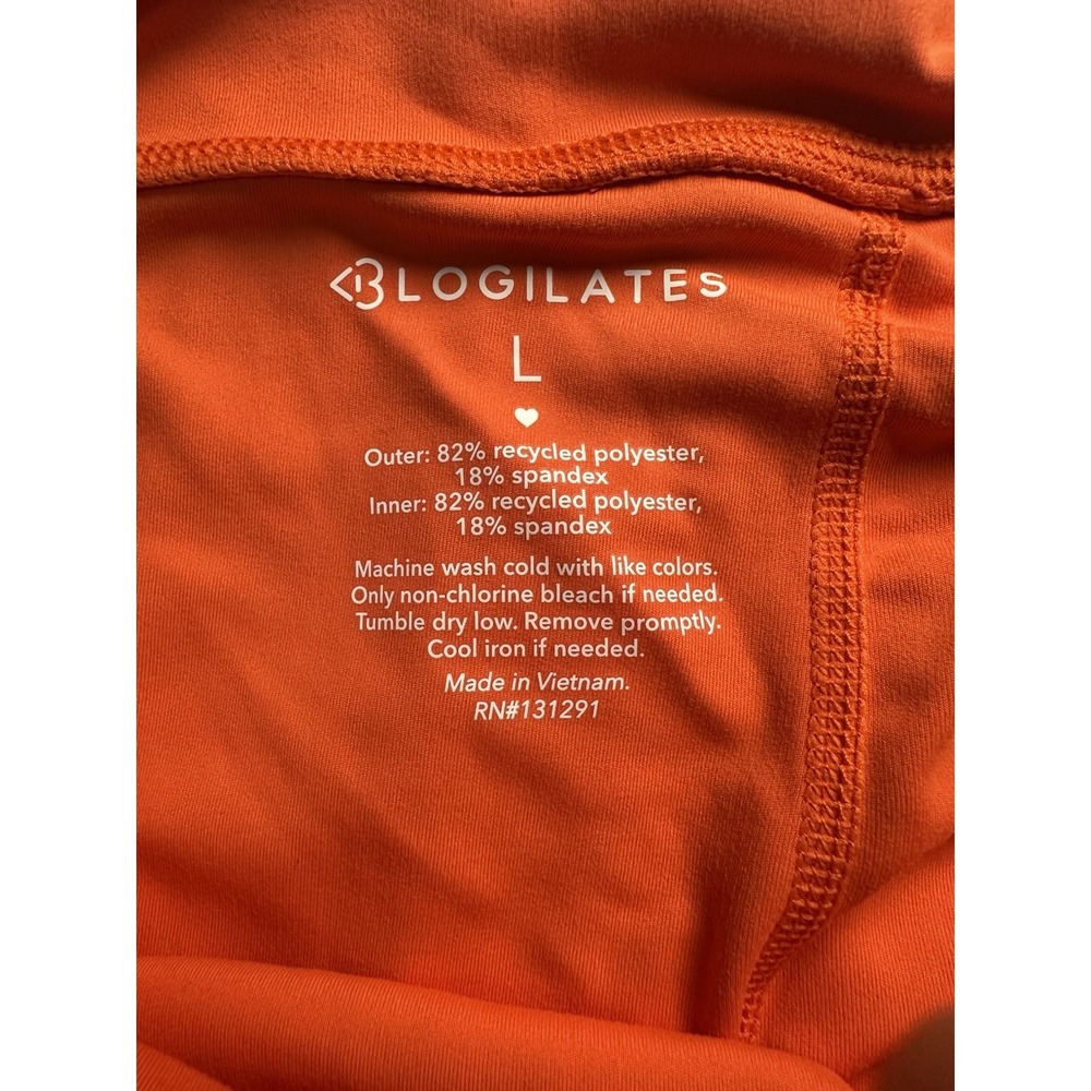 Logilates Women's Orange Skort Size Large NWT - Picture 7 of 12